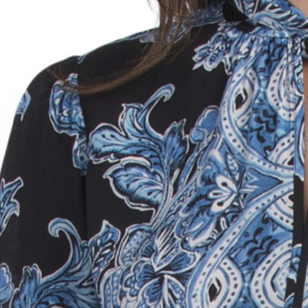 ELIE TAHARI The Skylar Estate Garden Printed Blouse - Picture 3 of 3